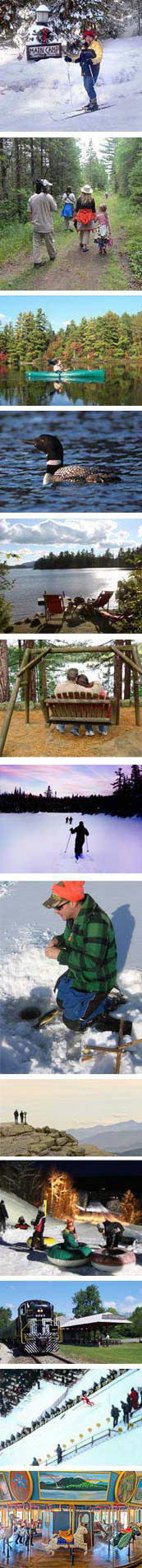 Adirondack Birding Fly Fishing, Boating  Attractions Ski Jouring Cross Country Skiing Snowshoeing